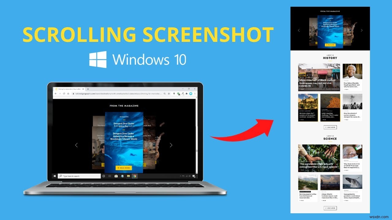 Làm thế nào để chụp ảnh màn hình cuộn trên Windows? 