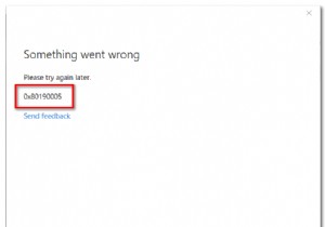 Làm thế nào để sửa mã lỗi ứng dụng Xbox 0x80190005? 