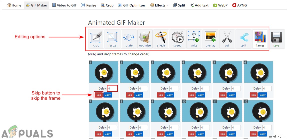 Làm thế nào để chỉnh sửa một GIF hiện có? 