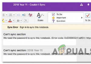 [Khắc phục] Lỗi OneNote Sync (0xE0000024) 