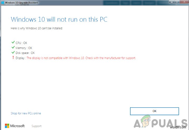 Cách khắc phục Màn hình không tương thích với Windows 10 