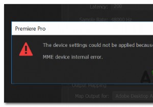 [Khắc phục] Lỗi thiết bị nội bộ MME trong Premiere PRO và Premiere Rush 