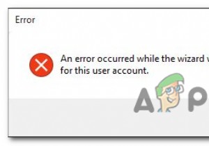[FIX] Đã xảy ra lỗi khi trình hướng dẫn đang cố gắng đặt mật khẩu cho tài khoản người dùng này 