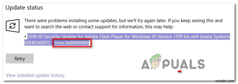 Làm thế nào để khắc phục lỗi Windows Update 0x800f0900? 