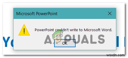 Cách khắc phục Powerpoint không thể ghi vào Microsoft Word khi tạo Tài liệu phát tay? 