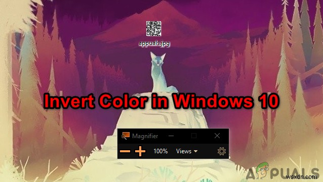 Đảo màu trên Windows 10 bằng ứng dụng Bộ lọc màu và phóng đại 