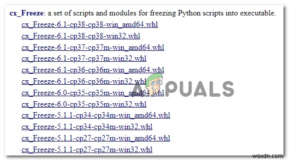 Làm thế nào để sửa lỗi  CX_Freeze Python trong tập lệnh chính ? 