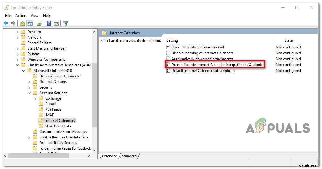 Khắc phục:Không thể thêm hoặc sử dụng lịch Internet trong Outlook 2010 và các phiên bản cũ hơn 