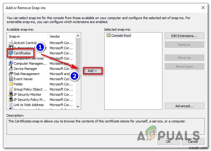 Khắc phục:Đã xảy ra sự cố với chứng chỉ bảo mật của trang web này