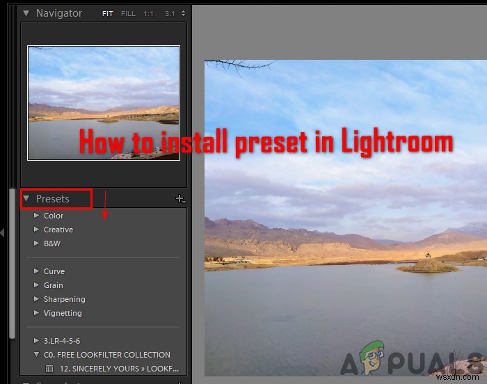 Làm thế nào để cài đặt Presets trong Lightroom? 