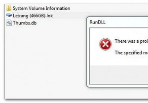 Khắc phục RunDLL  Đã xảy ra sự cố khi khởi động  khi Mở ổ cứng 