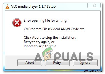 Khắc phục:Không thể mở tệp để viết  bằng VLC Media Player 