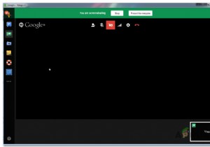 Màn hình đen của Google Hangouts khi chia sẻ màn hình 