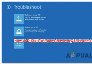 Làm thế nào để Vô hiệu hóa / Bật Môi trường Khôi phục Windows trên Windows 10? 