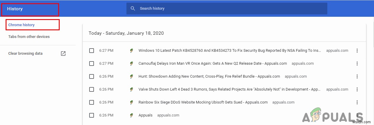 Khôi phục lịch sử trình duyệt đã xóa cho Google Chrome trên Windows 10 