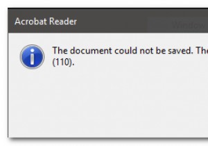 Adobe Reader Error 110  Không thể lưu tài liệu  