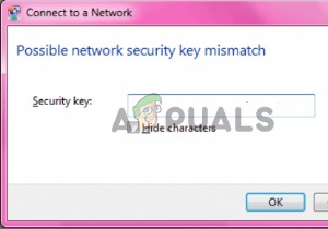 Làm thế nào để giải quyết lỗi không khớp khóa bảo mật mạng có thể xảy ra? 