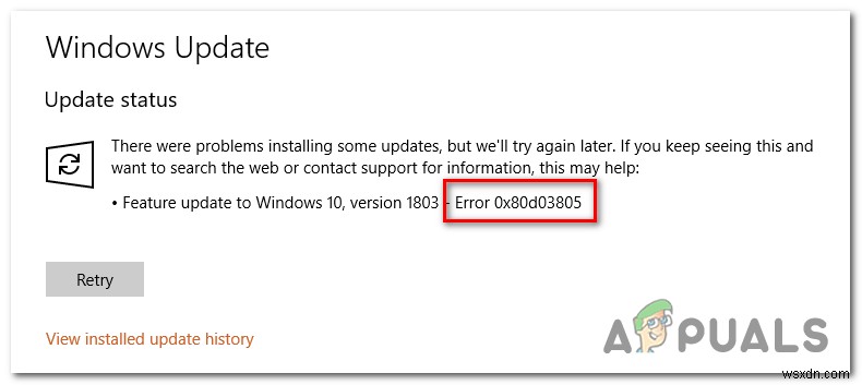 Làm thế nào để sửa lỗi Microsoft Store 0x80D03805? 