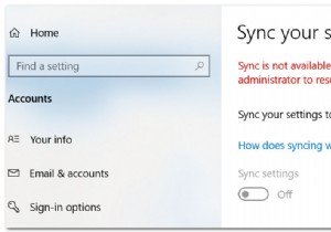 Cách khắc phục lỗi  Sync is not available for Your Account  trên Windows 10? 