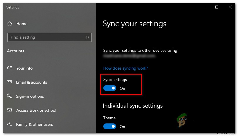 Cách khắc phục lỗi  Sync is not available for Your Account  trên Windows 10? 