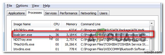 Koab1err.exe là gì và tôi có nên loại bỏ nó? 