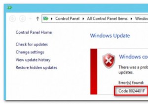 Làm thế nào để khắc phục lỗi Windows Update 0x8024001F? 