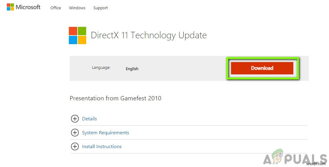 Làm thế nào để khắc phục DirectX gặp phải lỗi không thể khôi phục trong Windows? 