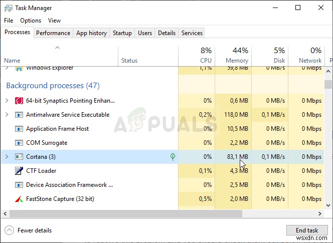 Làm thế nào để sửa lỗi Cortana sử dụng bộ nhớ trên Windows 10? 