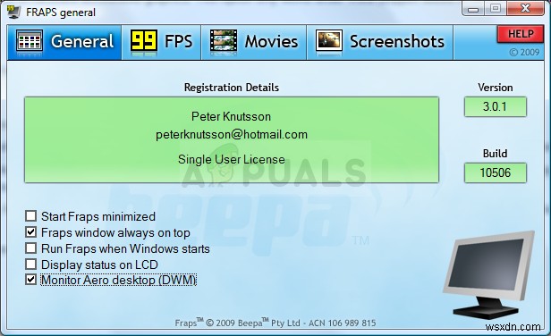 Làm thế nào để sửa lỗi Fraps không hiển thị FPS trên Windows? 