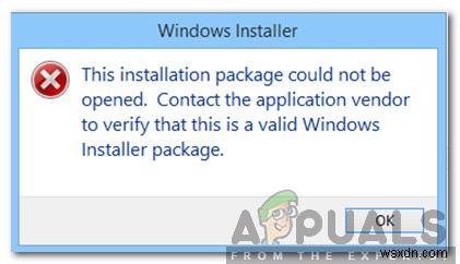 Làm thế nào để khắc phục lỗi  Gói cài đặt không thể mở được  trong Windows? 