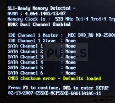 Làm thế nào để sửa lỗi CMOS Checksum trên Windows? 