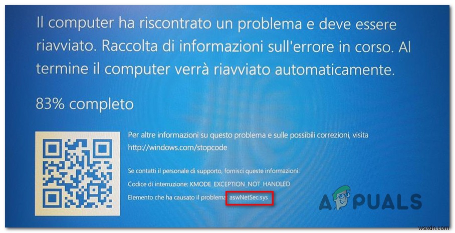 Cách sửa lỗi BSOD do aswNetSec.sys gây ra 