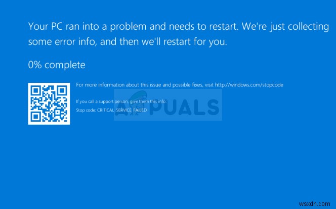 Cách khắc phục CRITICAL_SERVICE_FAILED BSOD trên Windows?