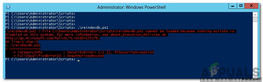 Làm thế nào để sửa lỗi  Running Scripts bị vô hiệu hóa trên hệ thống này  trên Powershell? 