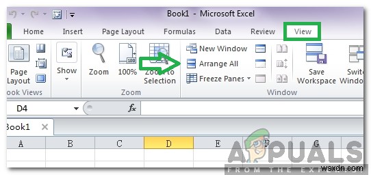 Làm thế nào để sửa lỗi  thiếu thanh cuộn  trong Excel? 