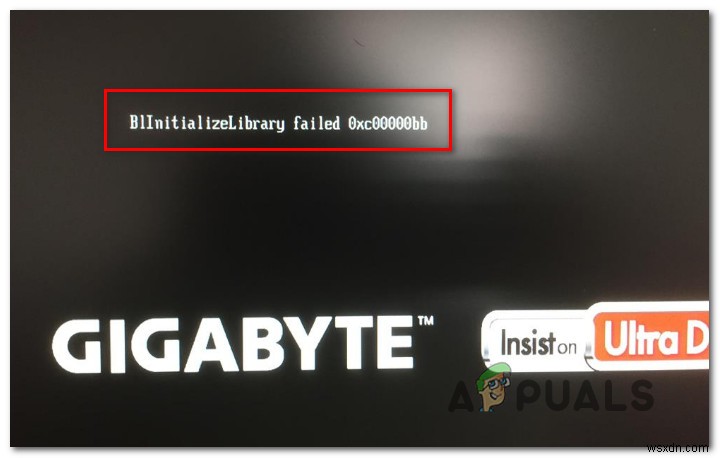 Cách sửa lỗi  BlinitializeLibrary fail 0xc00000bb  trên Windows 