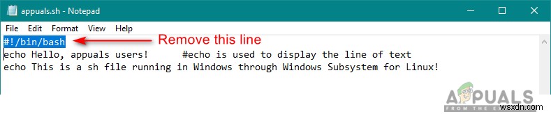 Cách thực thi tệp SH trên Windows 