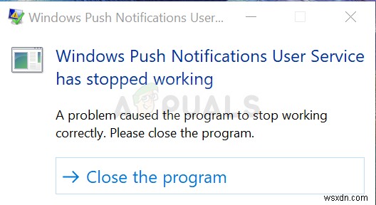 Cách khắc phục lỗi  Dịch vụ người dùng thông báo đẩy của Windows đã dừng hoạt động ? 