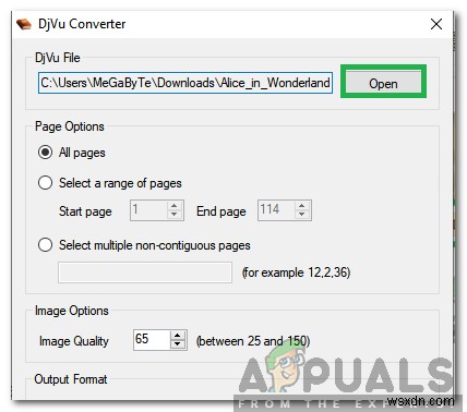 Cách chuyển DjVu sang PDF 
