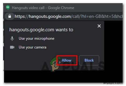 Cách khắc phục Google Hangouts Camera không hoạt động 