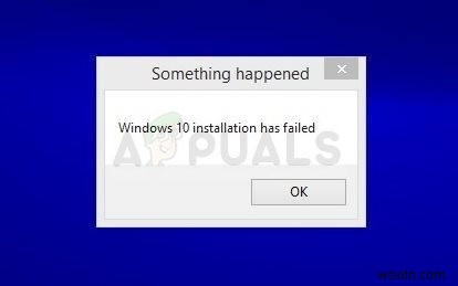 Khắc phục:Cài đặt Windows 10 không thành công 