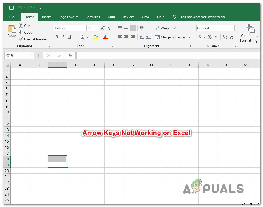 Khắc phục:Các phím mũi tên không hoạt động trong Excel 