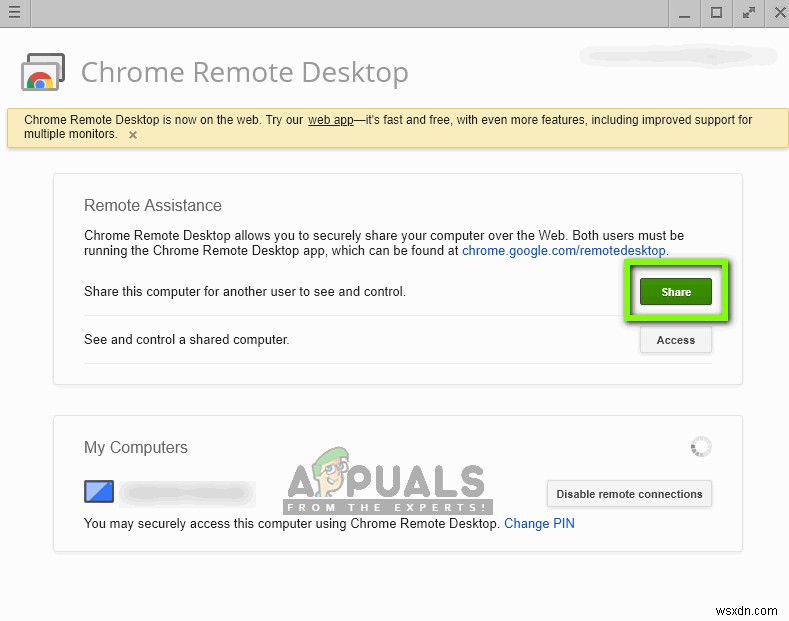 Khắc phục:Chrome Remote Desktop không hoạt động 