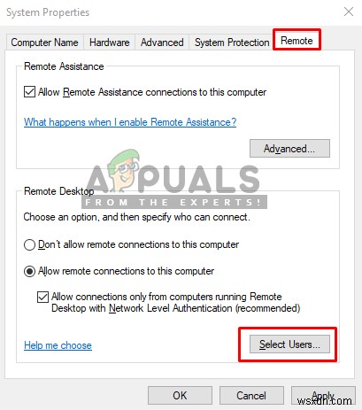 Cách Cho phép Người dùng Chuẩn truy cập RDP / Từ xa trên Windows 7 và 10 