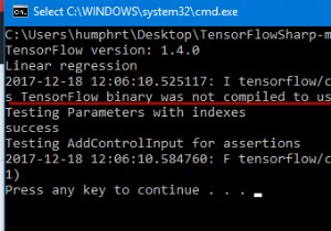 Khắc phục:CPU của bạn hỗ trợ Hướng dẫn rằng TensorFlow Binary này không được biên dịch để sử dụng AVX2 