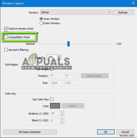 Khắc phục:OBS Display Capture không hoạt động 