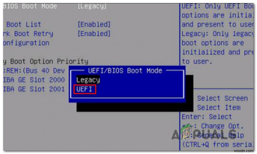 Khắc phục:Thiếu cài đặt chương trình cơ sở UEFI trong Windows 10 