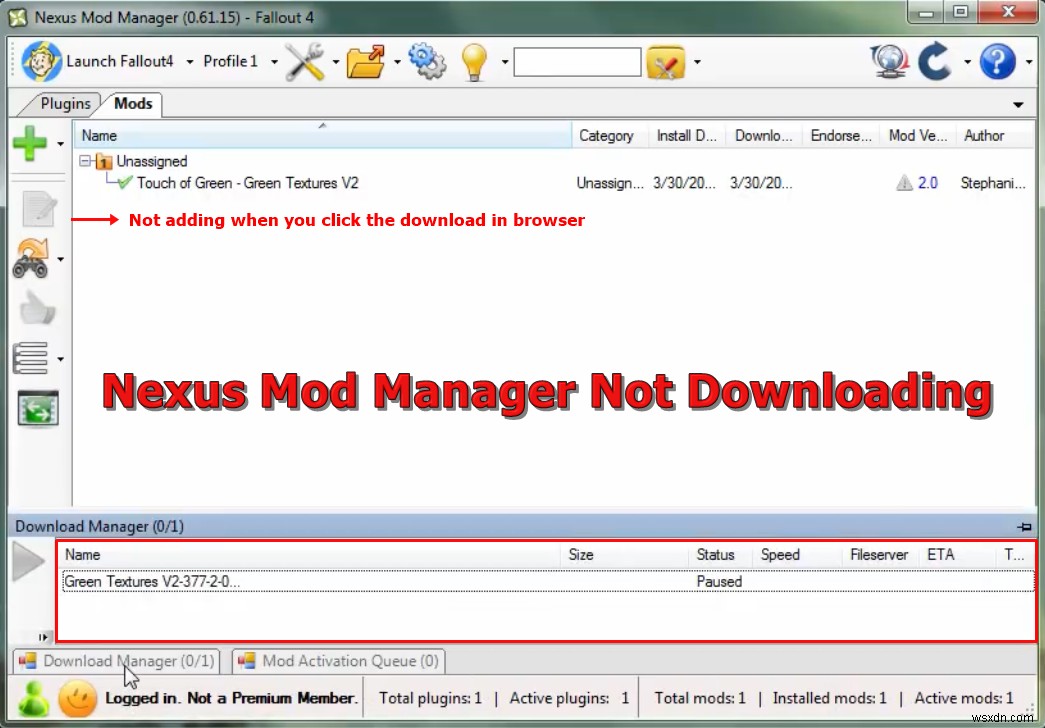 Khắc phục:Nexus Mod Manager không tải xuống 