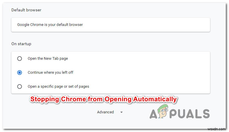 Cách ngăn Chrome mở khi khởi động Windows 10 
