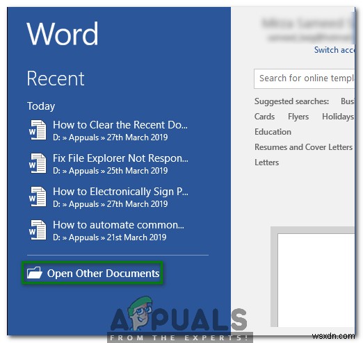 Cách xóa hoặc tắt danh sách tài liệu gần đây trong Microsoft Word 
